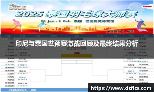 印尼与泰国世预赛激战回顾及最终结果分析
